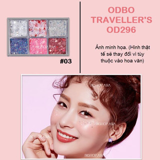 Phấn Mắt Đính Hạt Lấp Lánh Odbo Traveller's