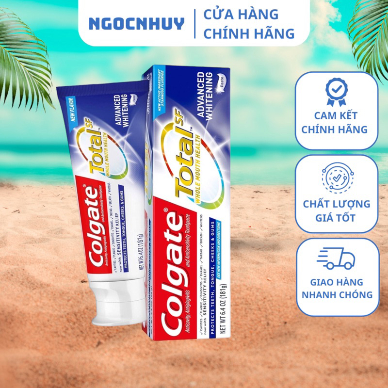 Kem Đánh Răng Colgate Total Advanced Whitening 181g Mỹ
