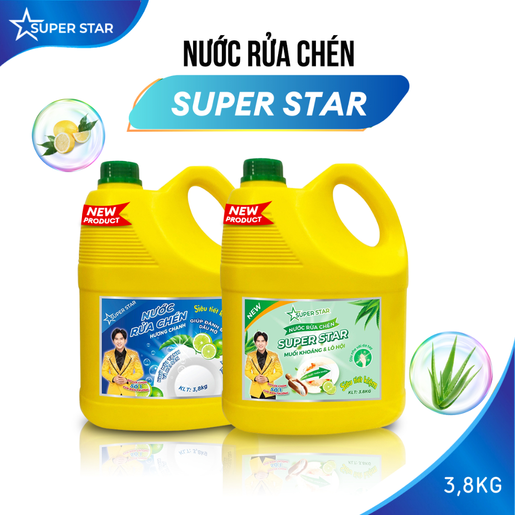 Nước Rửa Chén SUPER STAR - 3,8kg