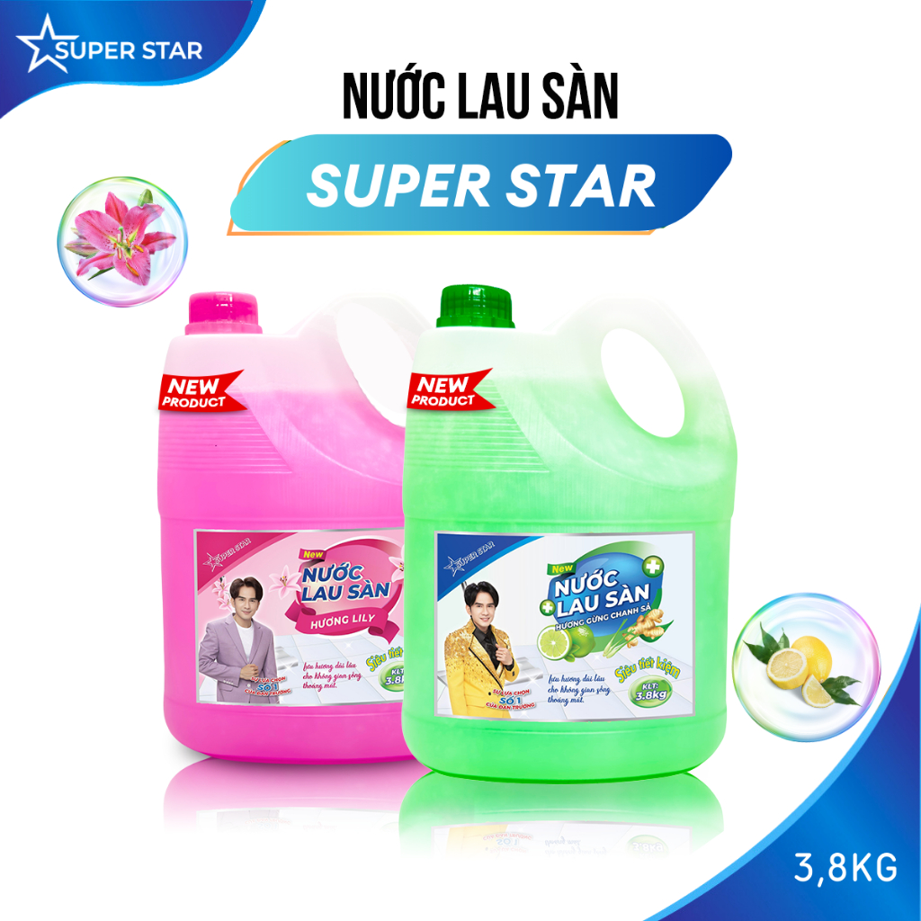 Nước Lau Sàn SUPER STAR - 3,8kg