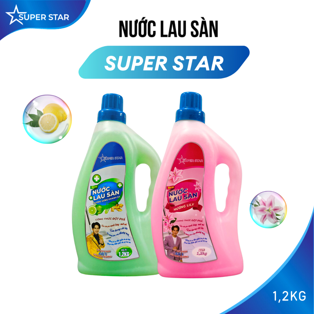 Nước Lau Sàn SUPER STAR - 1,2kg