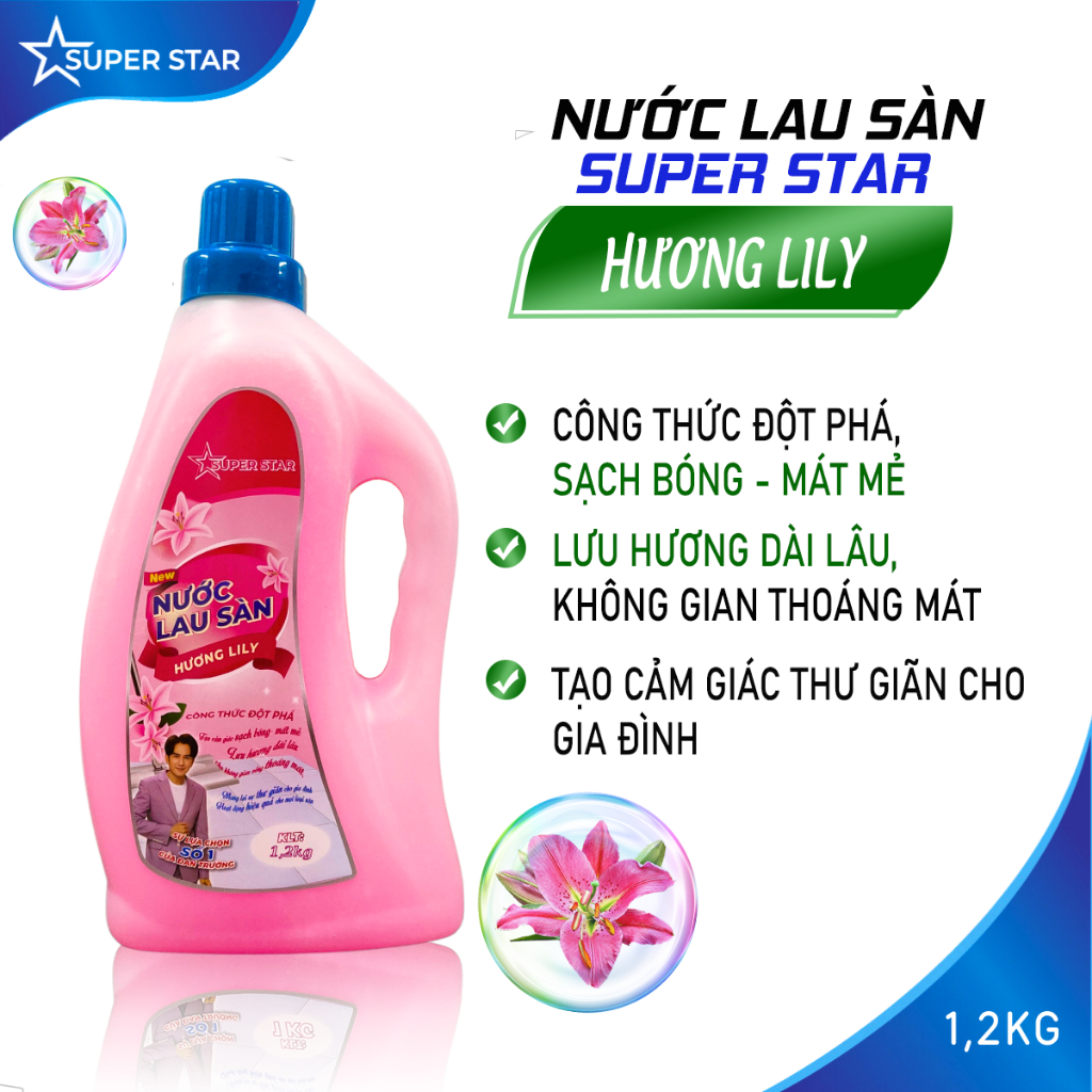 Nước Lau Sàn SUPER STAR - 1,2kg