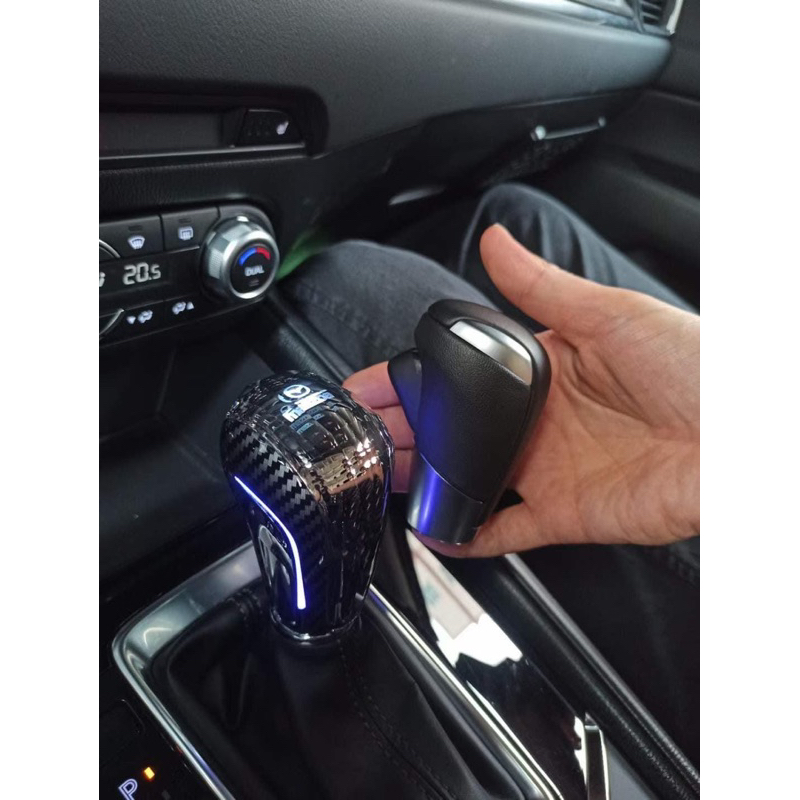 Tay lắm cần số pha lê có đèn cho mazda 2,3,6,cx5,cx8-cx3,cx30