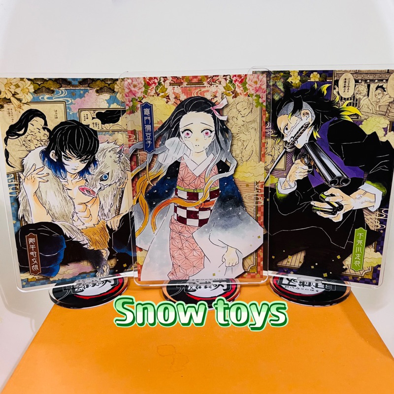 Mô Hình Tượng Standee Acrylic Mica 2 mặt - Thanh Gươm Diệt Quỷ - Kimetsu No Yaiba - Tanjiro Nezuko Akaza Rengoku Zenitsu