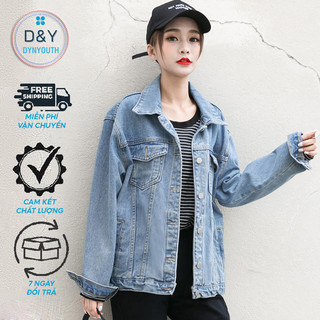 Áo khoác jean Nữ cao cấp bigsize form rộng DynYouth phong cách hàn quốc siêu chất
