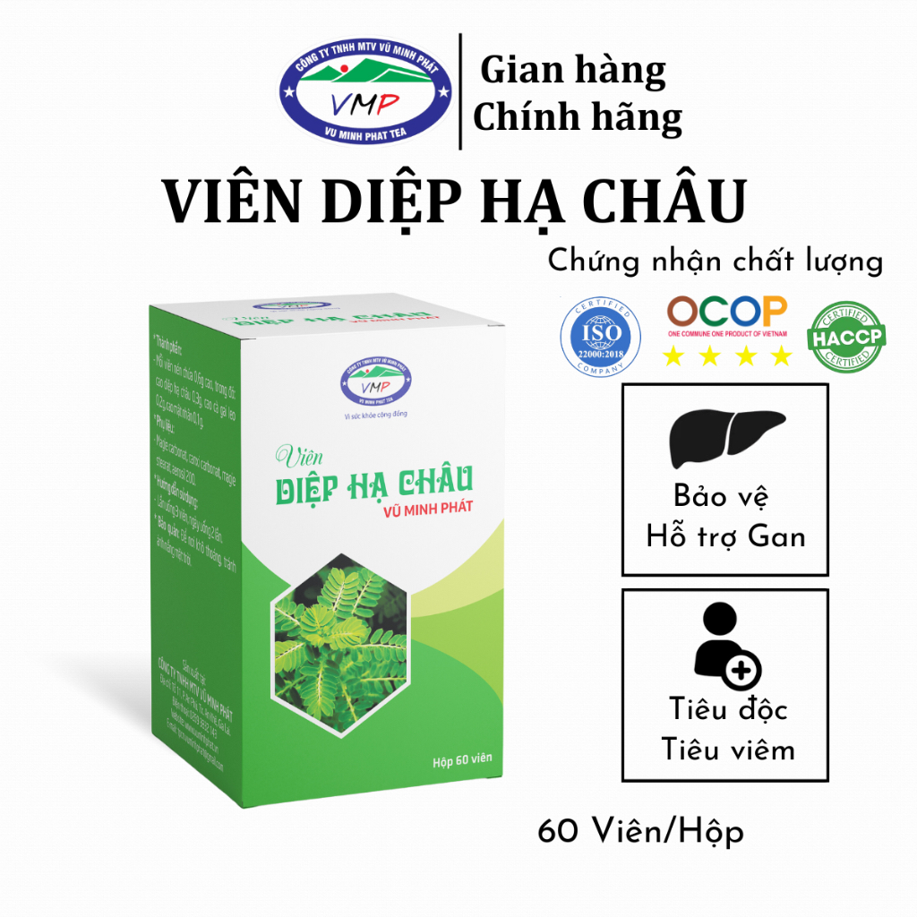 Viên Diệp Hạ Châu VŨ MINH PHÁT - Hỗ trợ Tiêu độc cơ thể