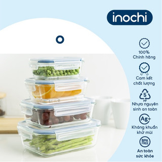  Hộp thủy tinh giữ nhiệt chia 2 3 ngăn Nikko Inochi 