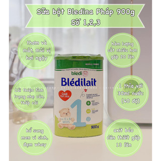 Sữa bột Bledina Pháp 900g [Chichibaby - Hàng Bay Air Date mới nhất ]
