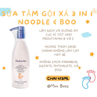  Sữa tắm gội xả 3in1 Kinder Noodle & Boo 473ml  Hàng Mỹ - Bay Air  