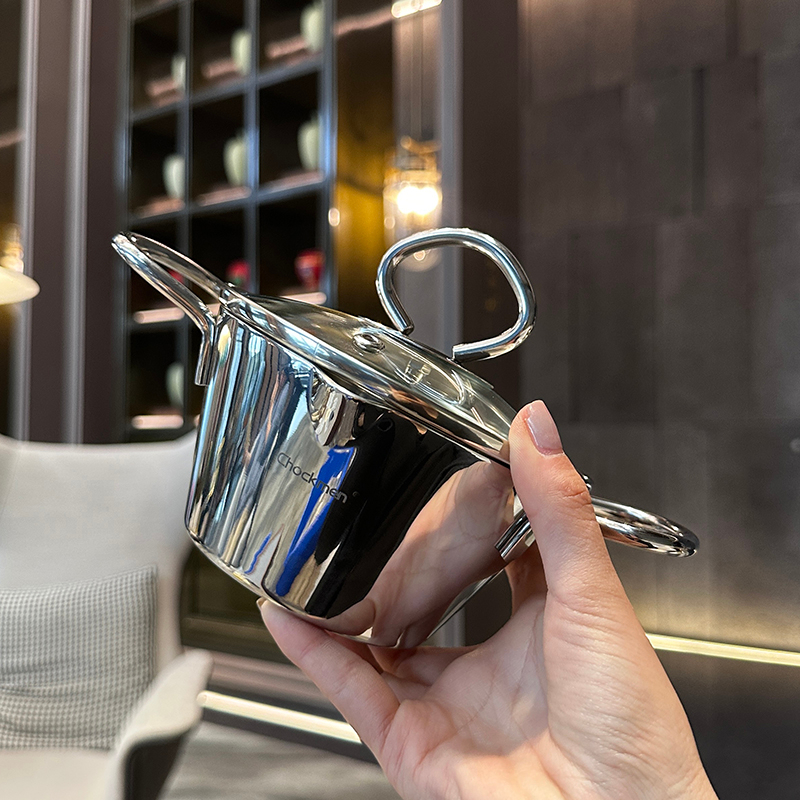 Nồi Inox 304 Mini Chockmen 3 Lớp Bếp Từ Xuất Âu Chất Liệu Thép Không Gỉ 18/10