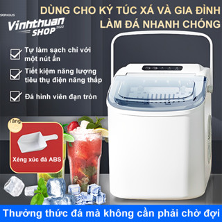 Máy làm đá mini công suất lớn hoàntoàn tự động 15kg đá Tạo Đá Siêu Tốc Trong 6 - 8 Phút BH12 Tháng