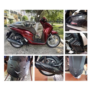 ốp trang trí sh cao 2024-2020 cacbon chính hãng 5 món sh125,sh150,sh160