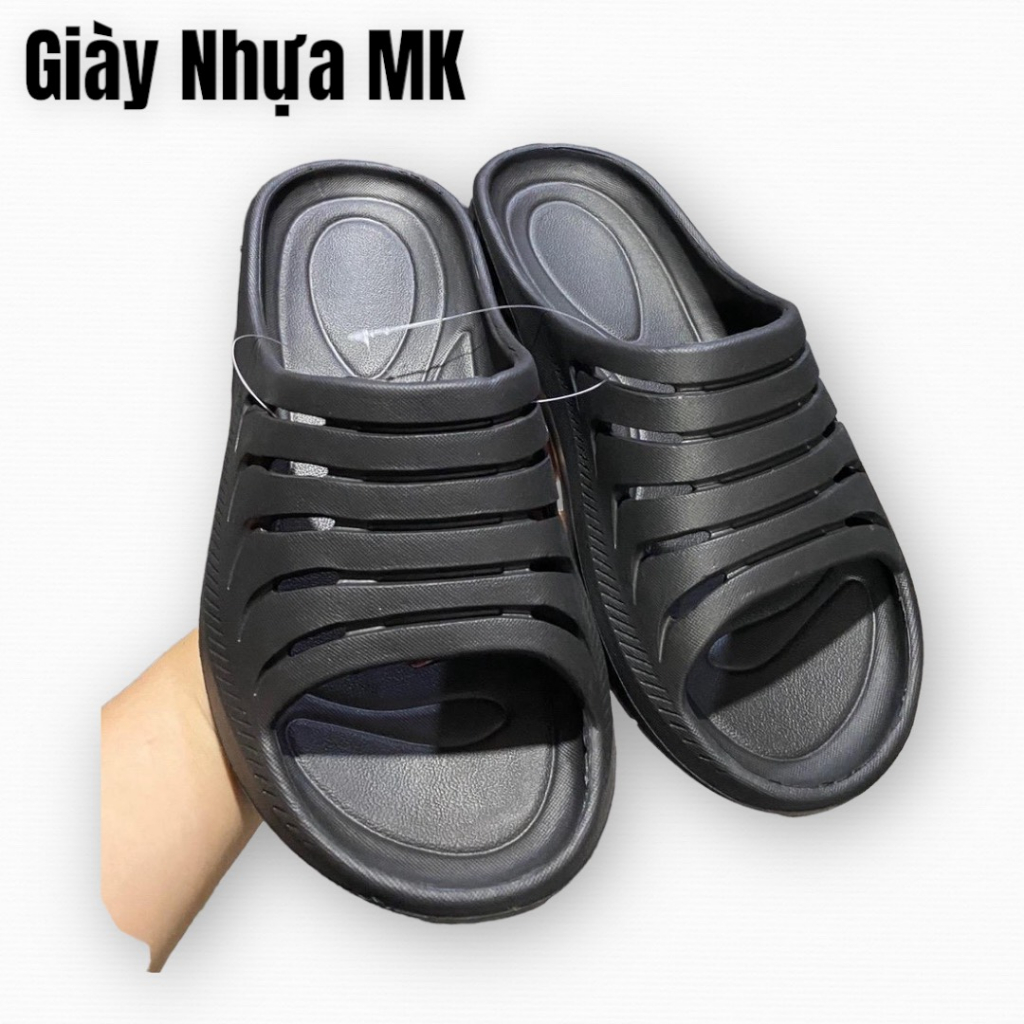 Dép quang ngang nam đúc nguyên khối đế dày có rãnh thoáng khí siêu nhẹ chống nước - DL211