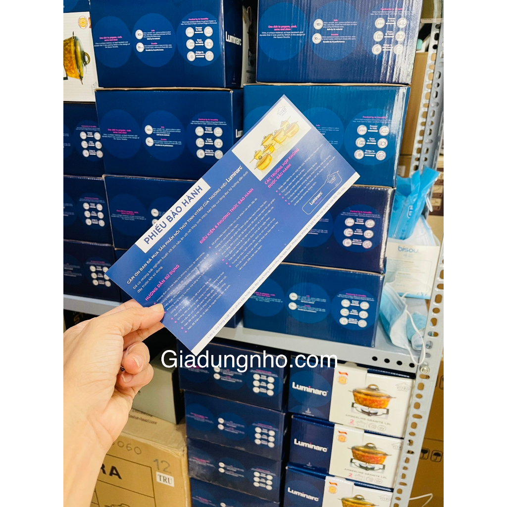 Nồi thủy tinh Luminarc  Vitro Blooming 3L – Sản xuất tại Pháp