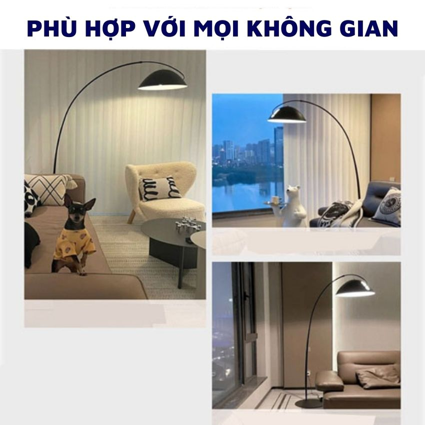 Đèn Cây Đứng Decor Phòng Khách, Đèn Đọc Sách, Phòng Ngủ Điều Chỉnh Được Thân Và Chao Đèn, Tặng Kèm Bóng Led 100K | BigBuy360 - bigbuy360.vn