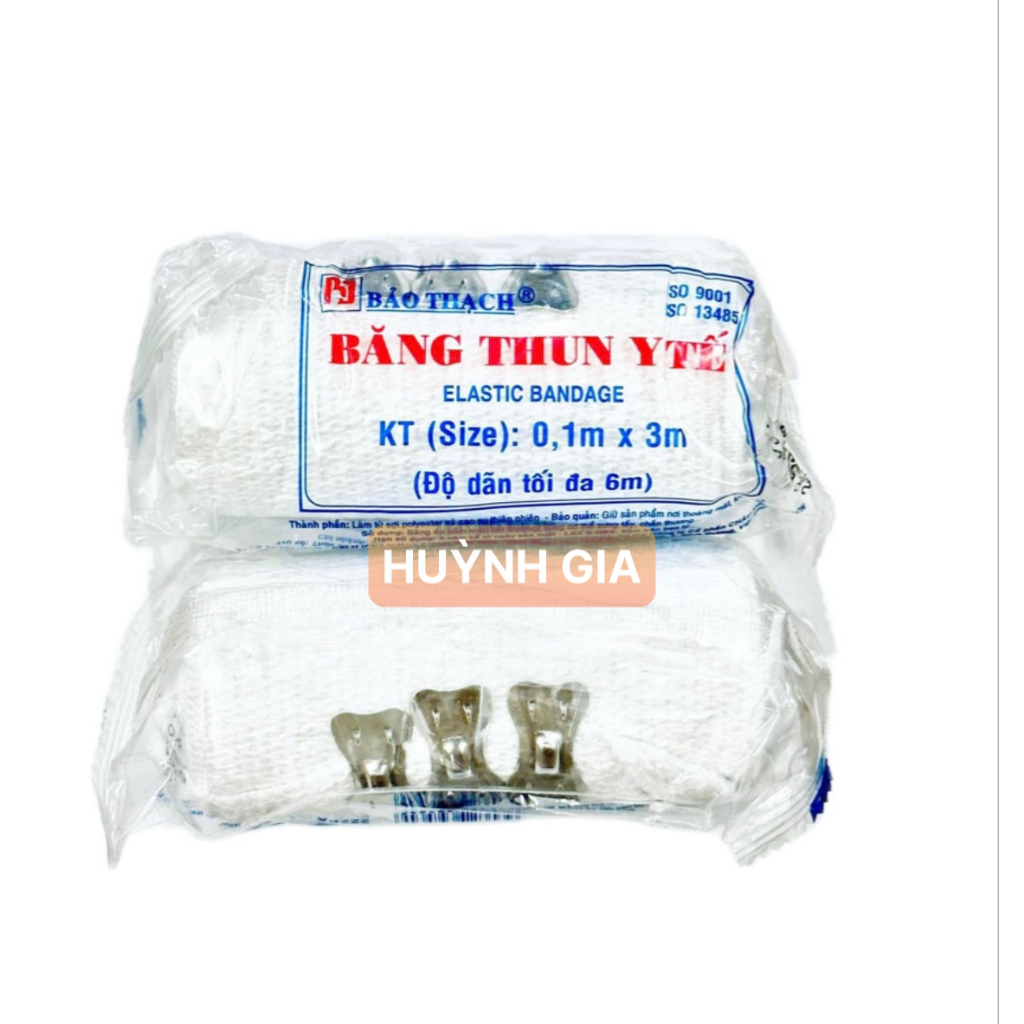 Băng thun y tế Bảo Thạch 3 móc
