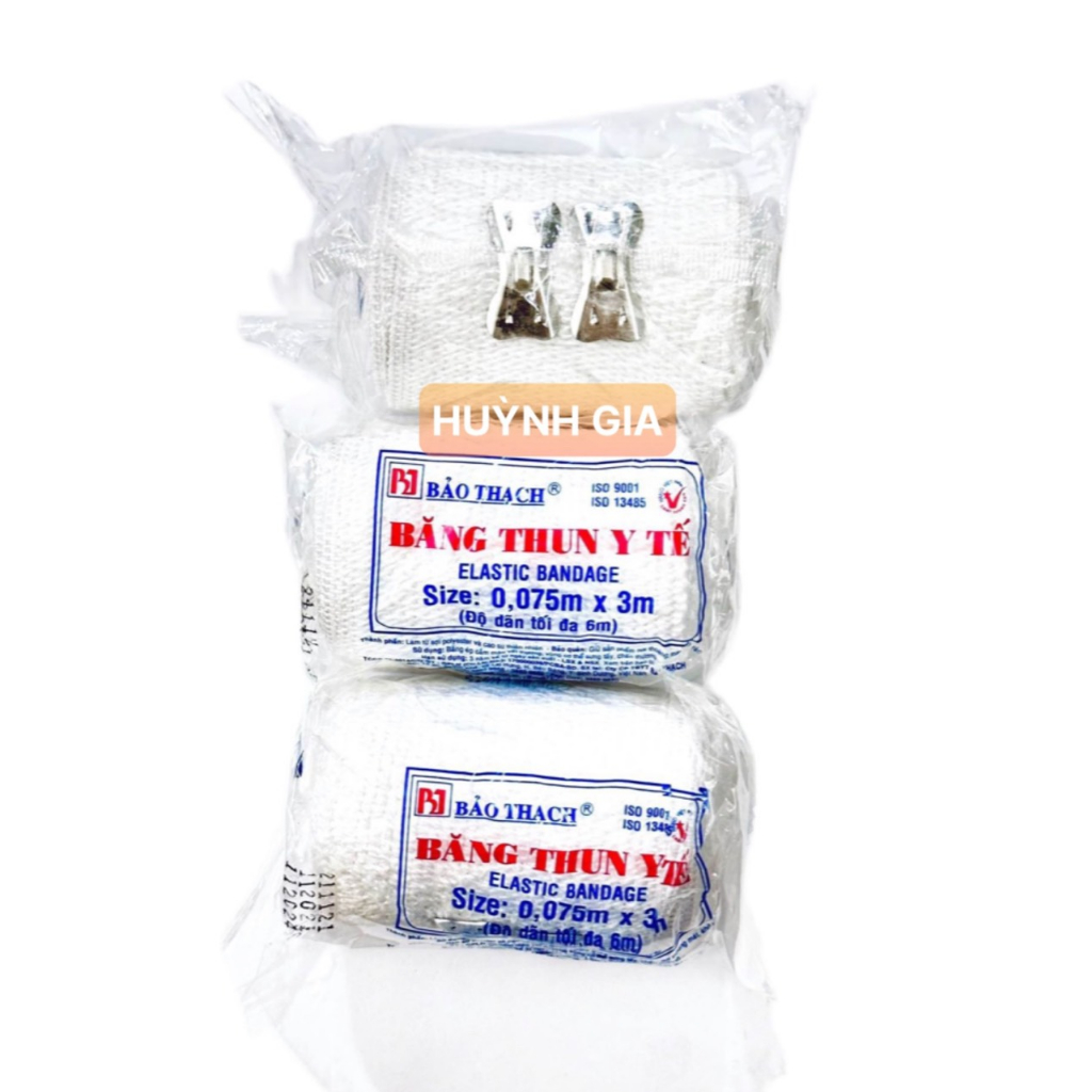 Băng thun y tế Bảo Thạch 2 móc - 3 móc CHIìNH HAÞNG