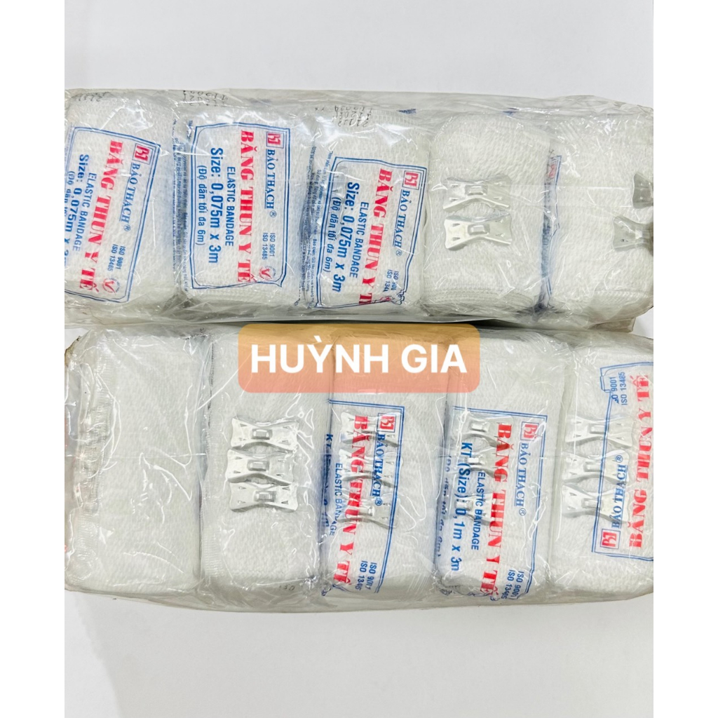 Băng thun y tế Bảo Thạch 2 móc - 3 móc CHIìNH HAÞNG