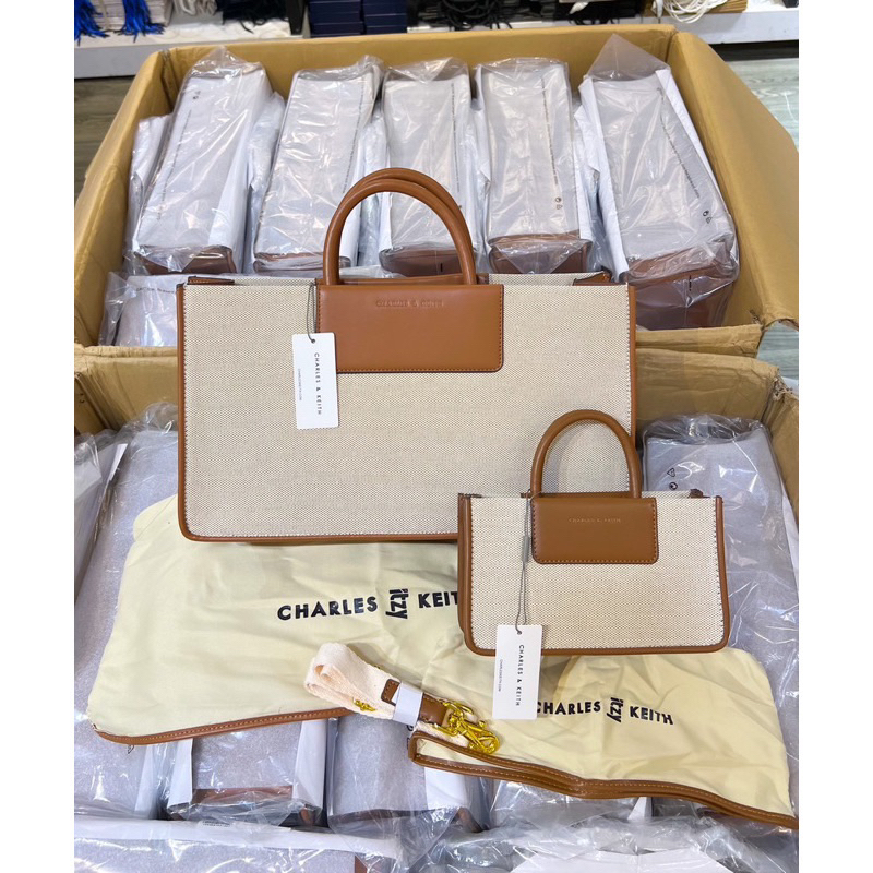 Túi Cê ka vải quai xách vintage size 21-38 kèm dây đeo chéo hàng QC cao cấp