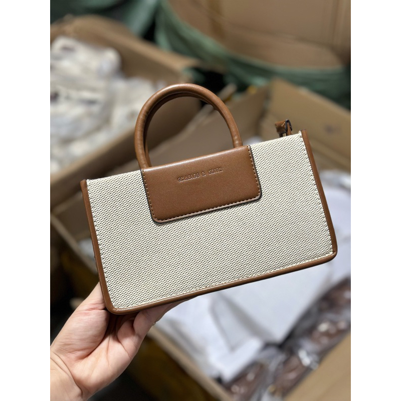 Túi Cê ka vải quai xách vintage size 21-38 kèm dây đeo chéo hàng QC cao cấp