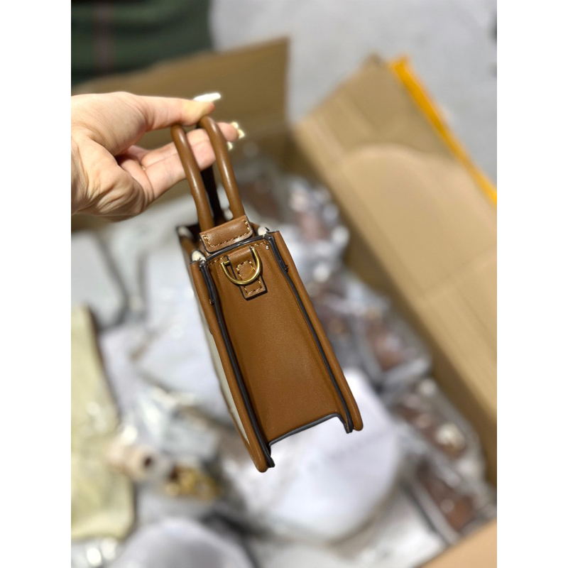 Túi Cê ka vải quai xách vintage size 21-38 kèm dây đeo chéo hàng QC cao cấp