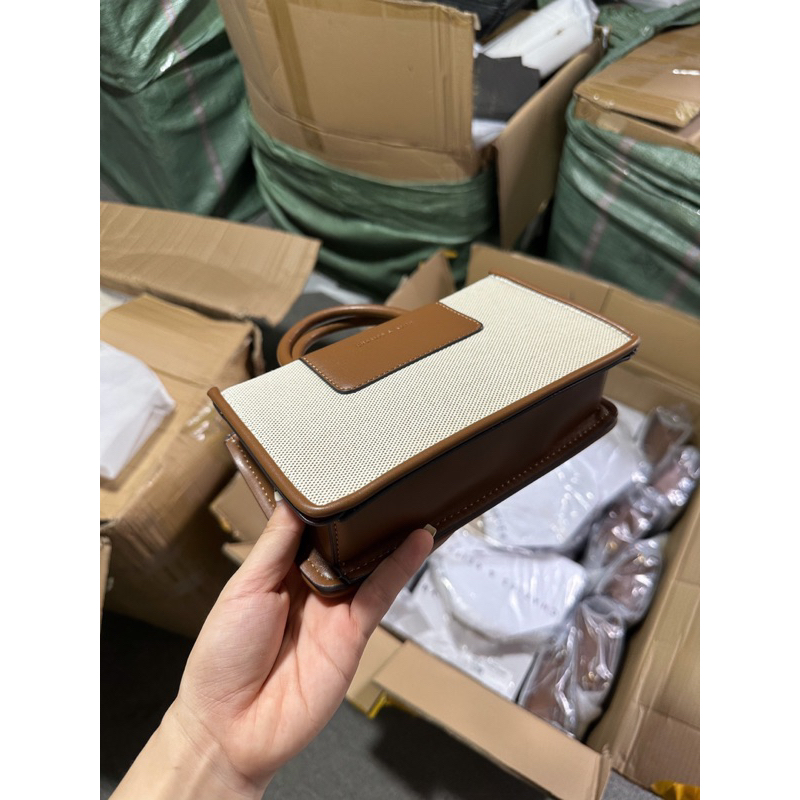 Túi Cê ka vải quai xách vintage size 21-38 kèm dây đeo chéo hàng QC cao cấp