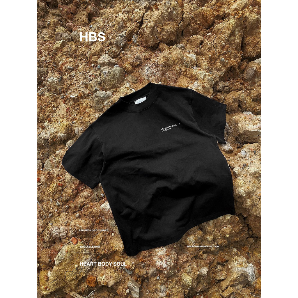 Áo phông HBS PRINTED LOGO T-SHIRT - BLACK