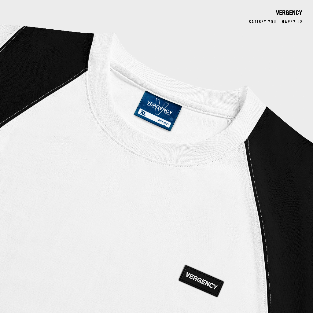 Áo thun Vergency nam nữ 019 Line/ Gray, white