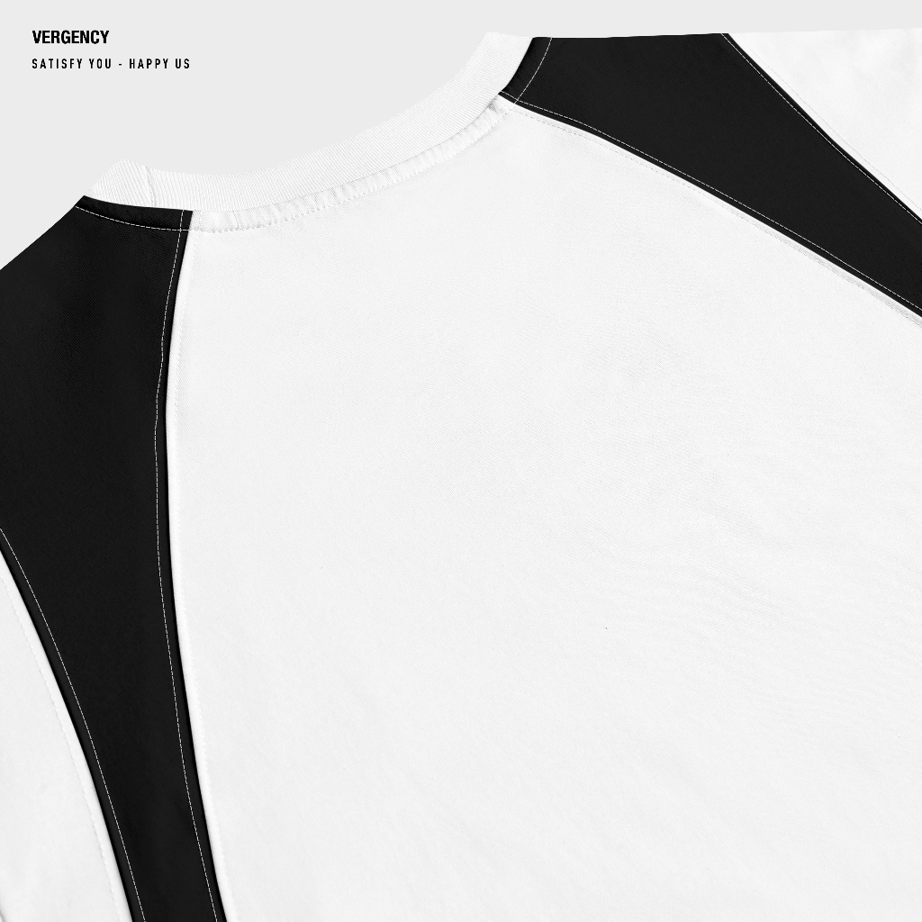 Áo thun Vergency nam nữ 019 Line/ Gray, white