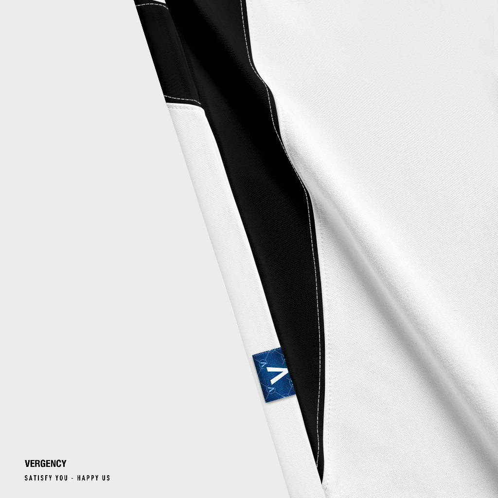 Áo thun Vergency nam nữ 019 Line/ Gray, white