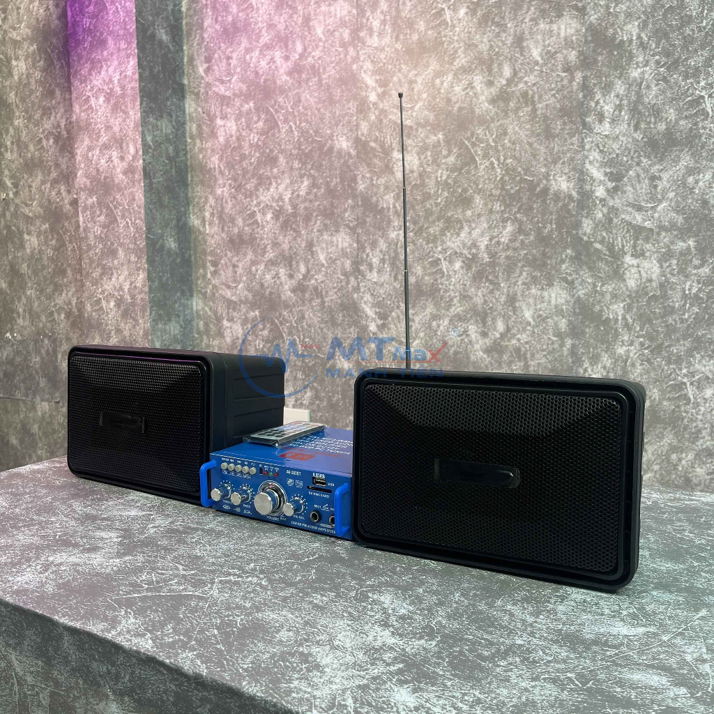 Combo Amply Mini AV263BT Và Loa Bose 101 - Nghe Nhạc - Hát Karaoke Kết Nối Không Dây Bluetooh