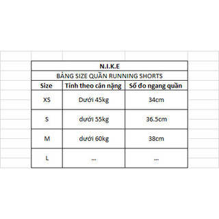 Quần short thể thao running