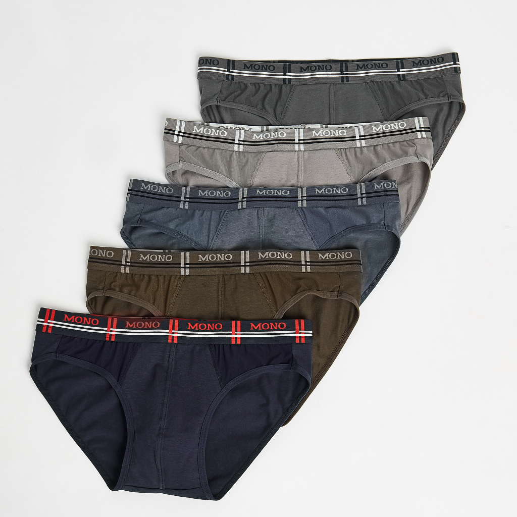 Quần Lót Nam Tam Giác MONOMEN 824, Hộp 3  Quần Chất Liệu Cotton Mềm Mại, Thấm Hút Mồ Hôi, Không Xù Lông, Không Phai Màu