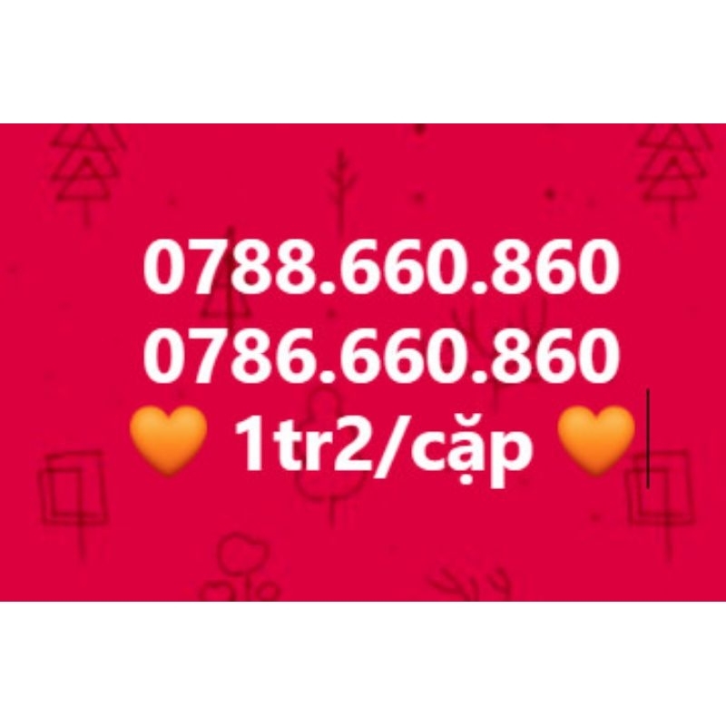 Sim mobifone cặp đôi dễ nhớ phong thủy