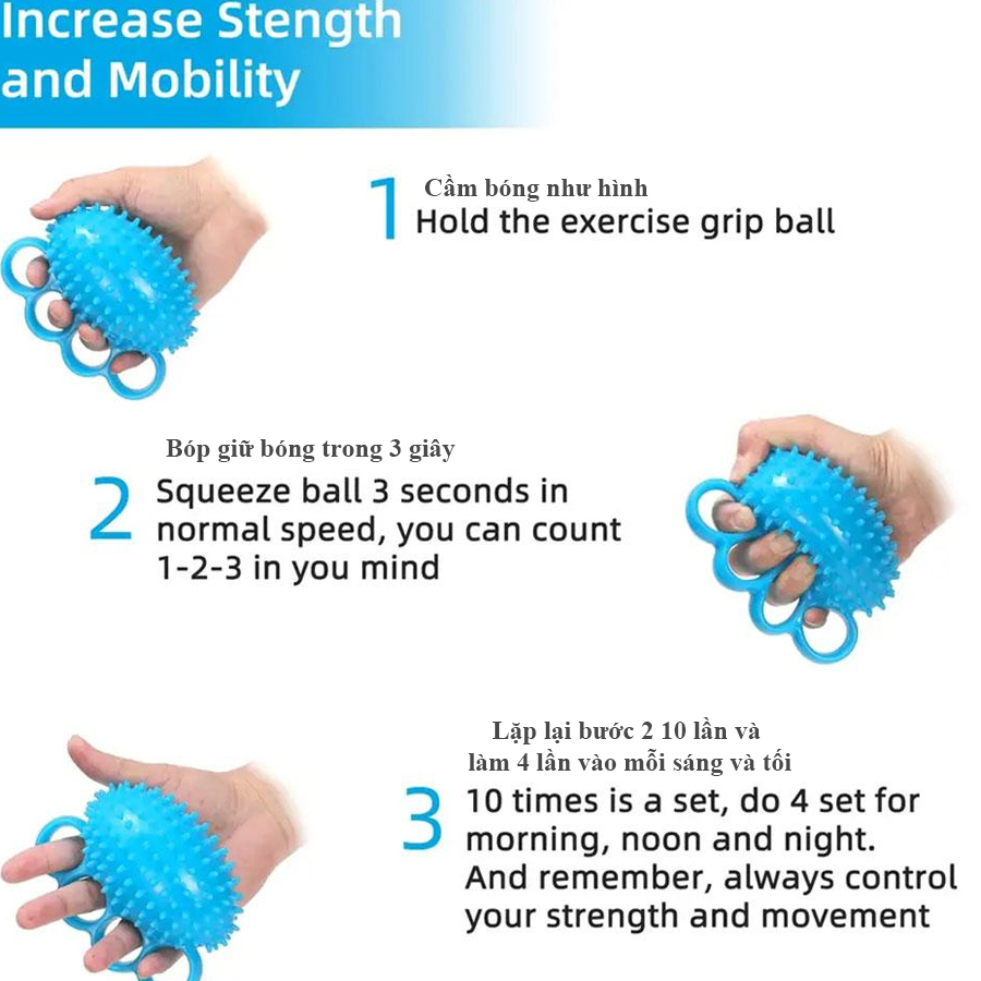 Bóng gai phục hồi chức năng banh tập tay ngón tay BG5