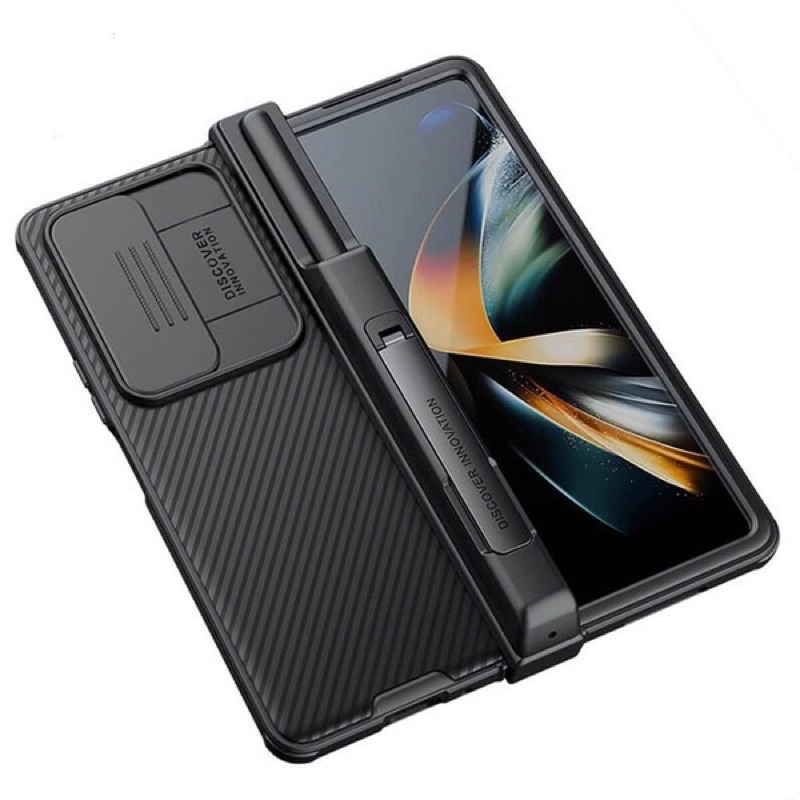 Bao da Nillkin Camshield Pro Case kèm kệ đỡ, khe bút samsung Z fold 4