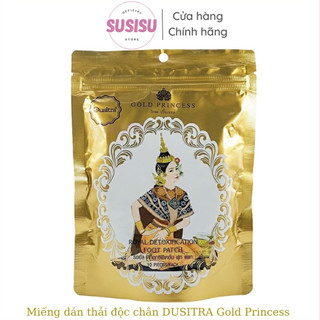 Miếng Dán chân Thải Độc DUSITRA Thái Lan - Gold Princess Royal Detoxification Foot‪ Patch