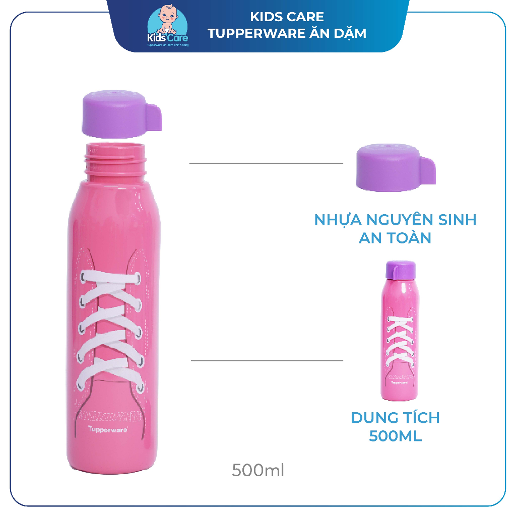 Bình nước Tupperware thể thao size 500ML
