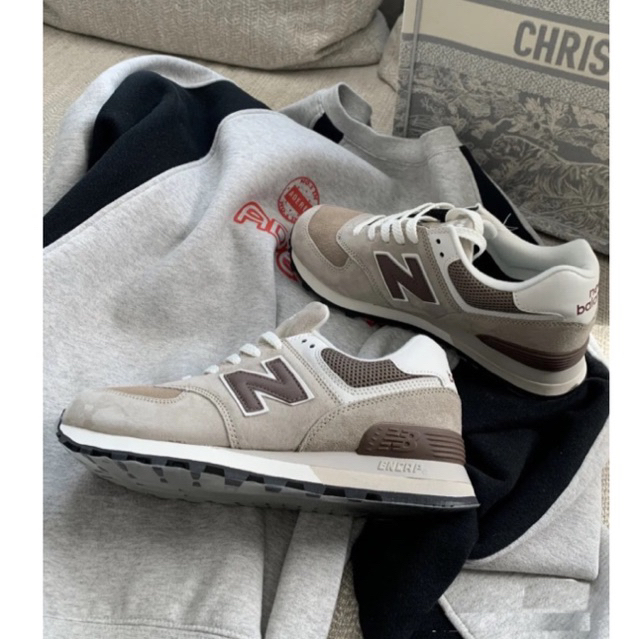 New balance 574 nâu sữa giày chính hãng nam&nữ