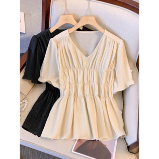 Áo Bigsize Nữ Mập Fashion  Áo Kiểu Bigsize Áo Xốp Chỉ Thun Thiết Kế Thon Gọn Tôn Dáng Dễ Phối  Đủ Size 50-90kg AO0055