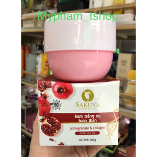 Kem body sakuya dưỡng trắng da toàn thân ,200ml