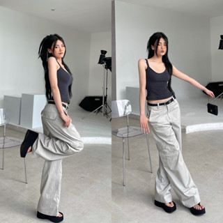 Quần cargo kaki túi hộp