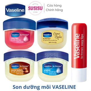  Son dưỡng môi Vaseline Mỹ Original Cocoa Hồng Rosy 7g | Sáp dưỡng môi Vaseline Anh Lip Therapy 20g 