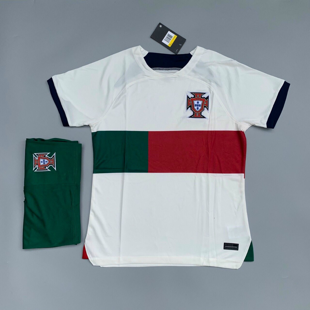 Bộ quần áo đá bóng HÀNG ĐẸP đội tuyển Bồ Đào Nha trắng