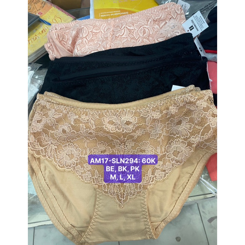 QUẦN LÓT REN CẠP CAO HANOSIMEX AM17