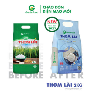 Gạo thơm lài gente food 2kg - thơm, dẻo, ngon cơm