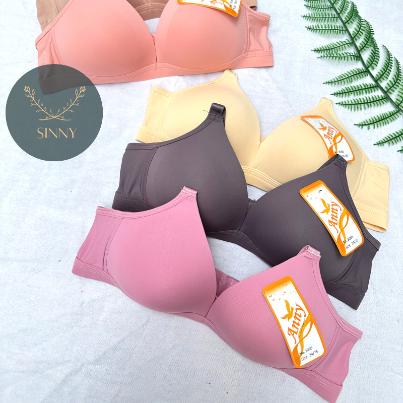 Áo ngực nữ không gọng, áo lót chip mỏng nhẹ không mút cup A+, chất su mát, nội y Thái Lan Anny 3060 ,Sinny