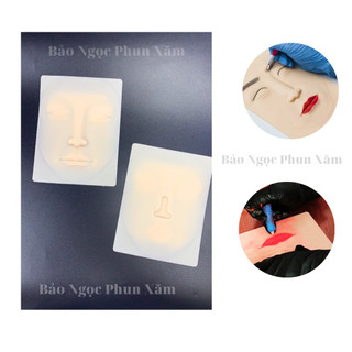 Da giả tập phun xăm, da 3d mặt có lỗ mũi - dùng cho học viên phun xăm