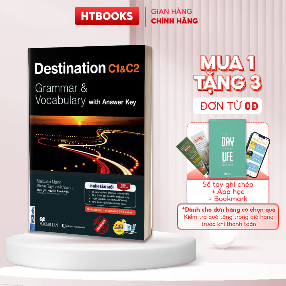 Sách Destination C1&C2 Grammar and Vocabulary (Kèm Đáp Án) Tặng Audio và bài tập thực hành Sách Ôn Thi Tiếng Anh