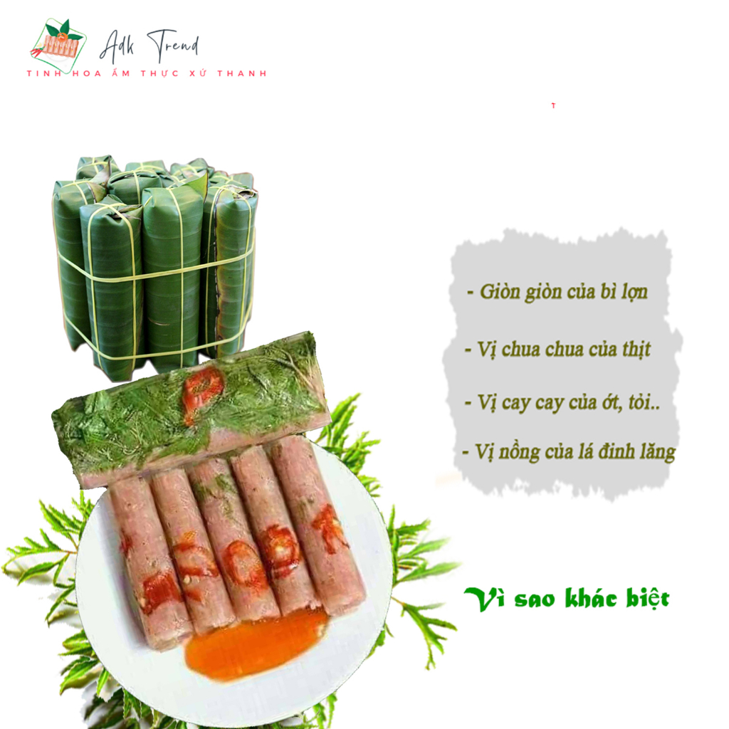 Nem chua Thanh Hóa loại 1 ăn là mê đặc sản xứ Thanh set 10 chiếc
